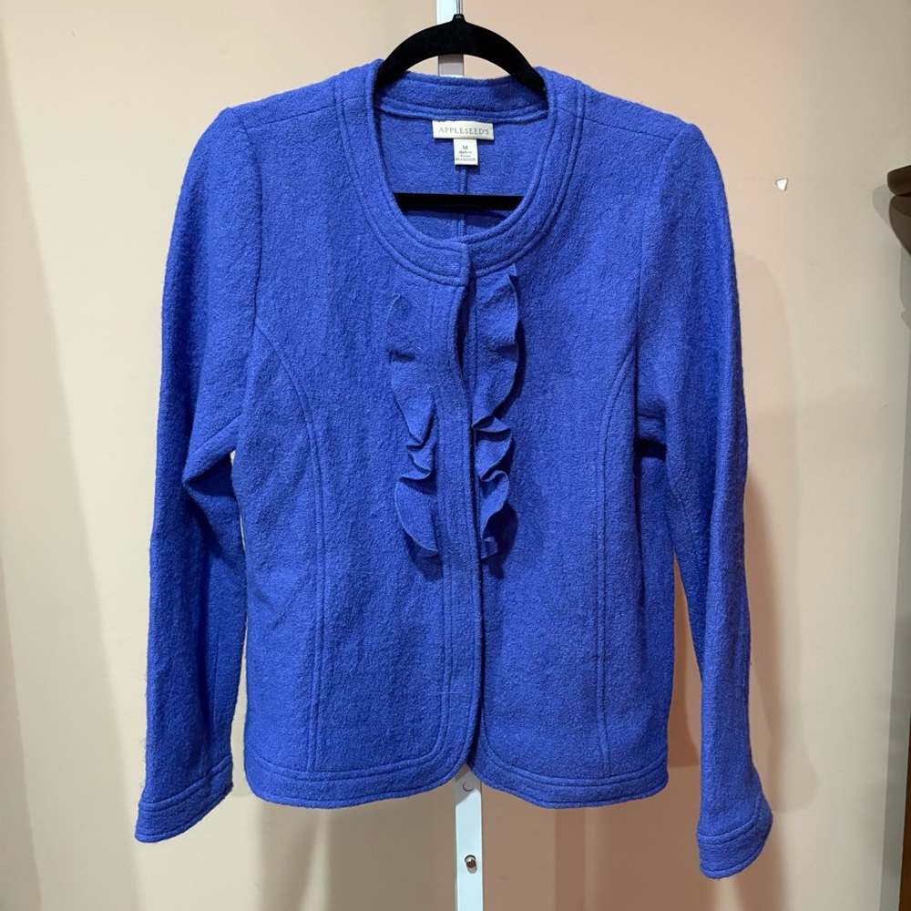 Appleseed's Deep Blue Knit Cardigan/Blazer M
